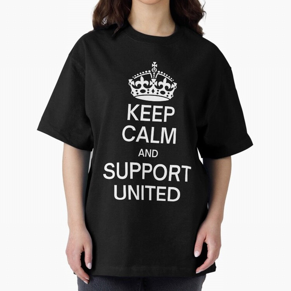 Keep Calm and Support United Oversized T-Shirt Feel the Heartbeat of FIFA World Cup 2026 Spirit, with Argentina, Neymar, Football Festival Excitement, Trophy Ambitions, Country Rivalries and Star Player Buzz; Perfect for Supporters Who Want Bold