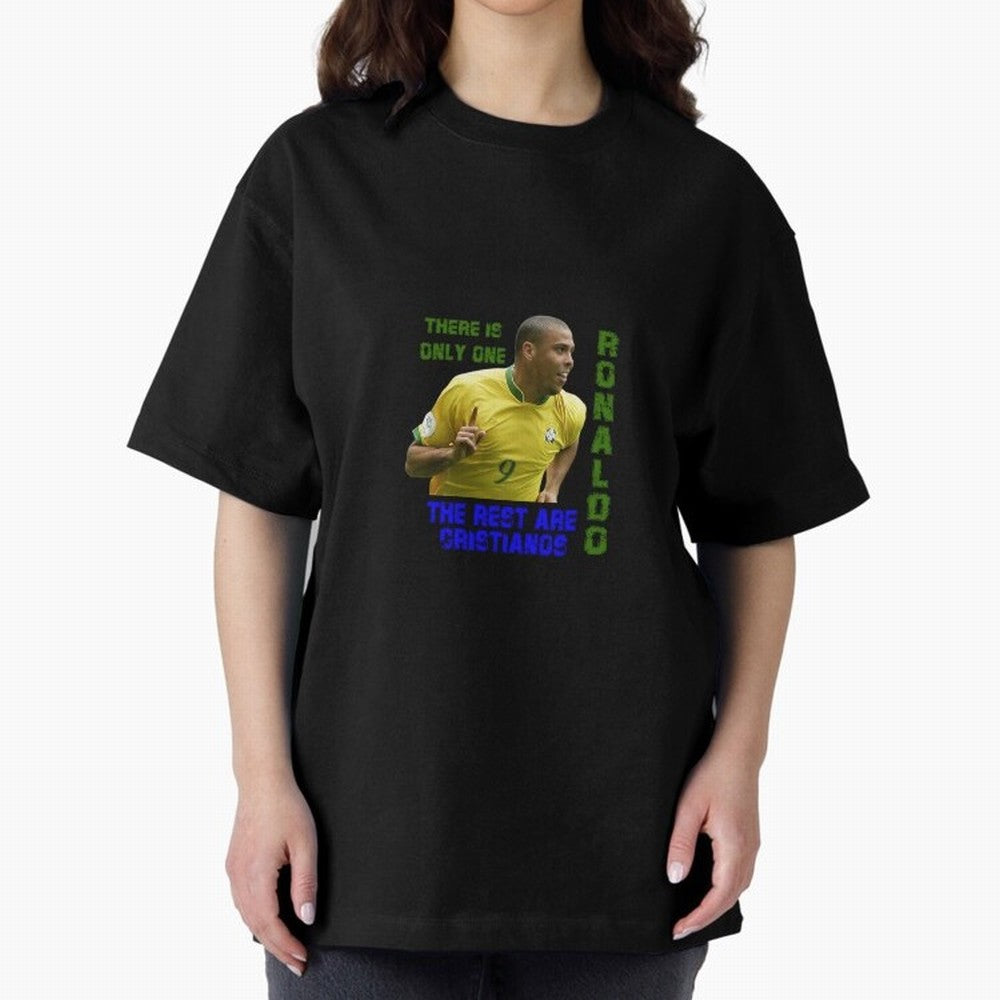 There is only one Ronaldo, the rest are Cristianos - Ronaldo Football Meme Oversized T-Shirt Bring World Football Passion into FIFA World Cup 2026 Group Stage Spirit, Filled with France, Haaland, Global Supporter Spirit, Legendary Goals, National
