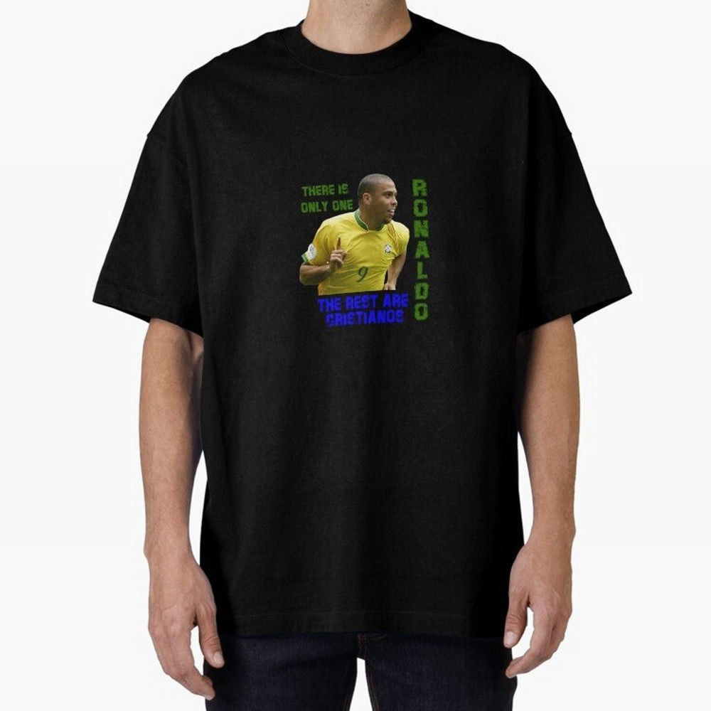 There is only one Ronaldo, the rest are Cristianos - Ronaldo Football Meme Oversized T-Shirt Bring World Football Passion into FIFA World Cup 2026 Group Stage Spirit, Filled with France, Haaland, Global Supporter Spirit, Legendary Goals, National