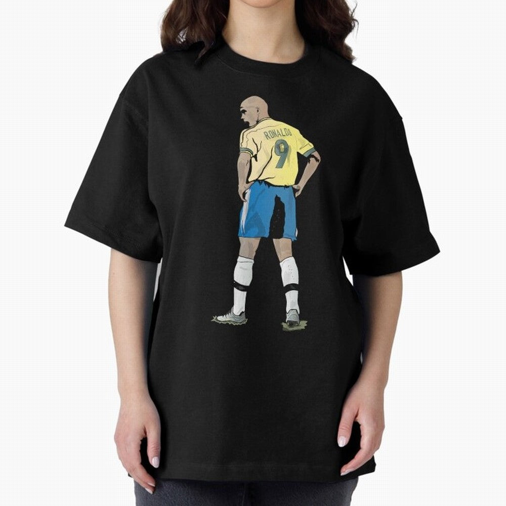 RONALDO NAZARIO 9 Oversized T-Shirt Show Up for the Glory of FIFA World Cup 2026 Group Stage Spirit, Made for France and Portugal, Messi, Neymar and Mbappe, Championship Spirit, Famous Goals, Roaring Crowds and International Football Unity; Perfect