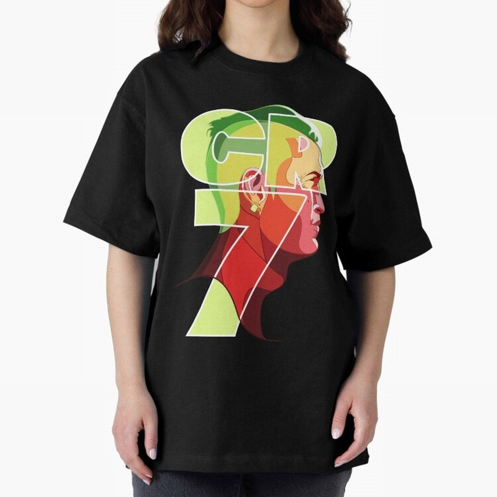 CR7 Football Legend ¨C Cristiano Ronaldo Inspired Design for True Fans Oversized T-Shirt Support Global Football Passion for FIFA World Cup 2026 Group Stage, Highlighting Messi, Neymar and Mbappe, Argentina, Match Day Excitement, Supporter Culture,