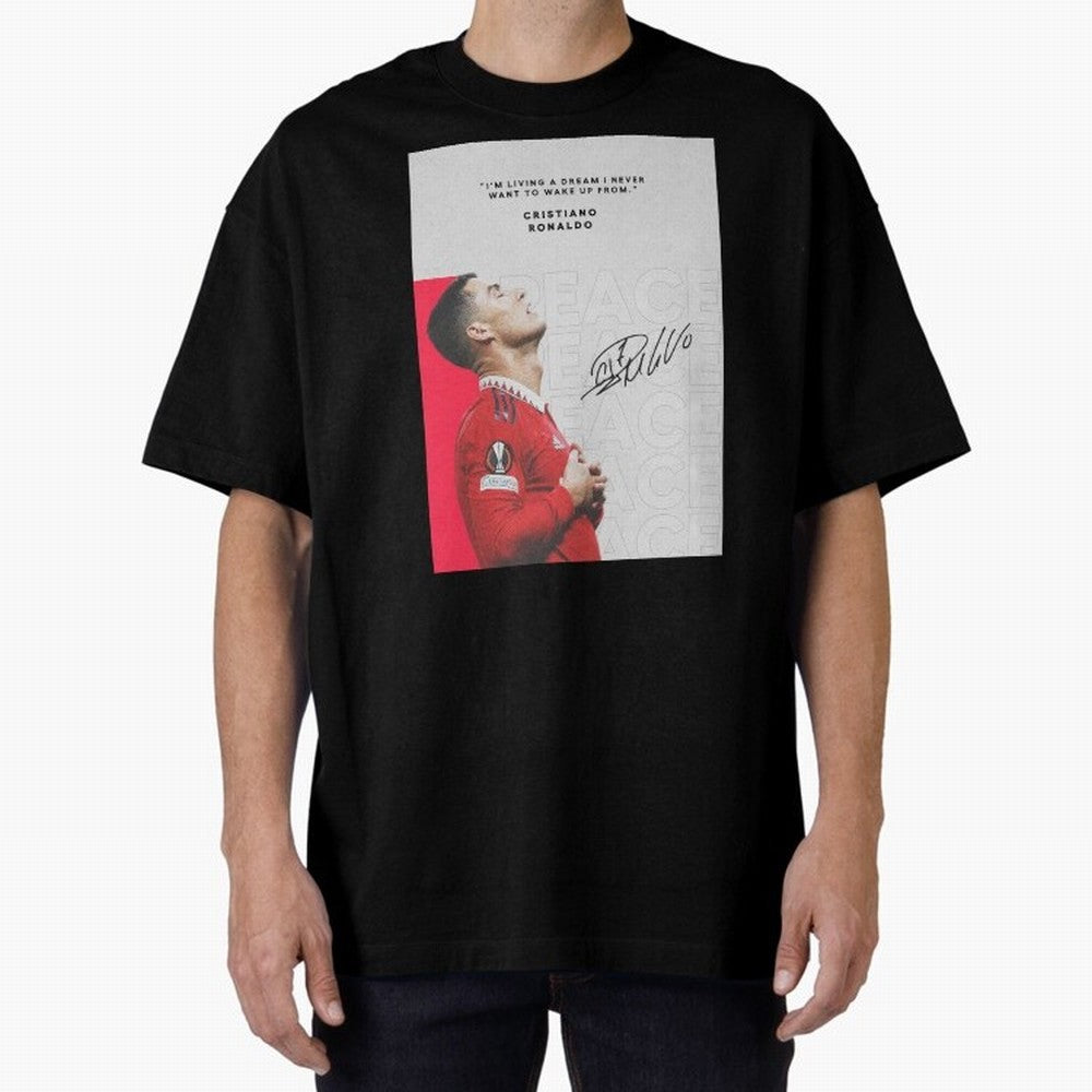 PEACE OF MIND Oversized T-Shirt Celebrate FIFA World Cup 2026 USA Canada Mexico Connected to Haaland and Mbappe, Brazil, Portugal and Argentina Energy, Fan Favorite Moments, National Team Passion, Big Match Drama and Soccer History; Great for