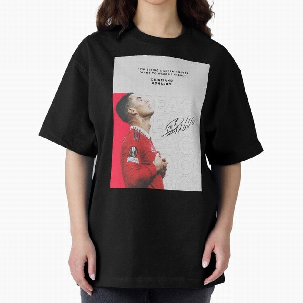 PEACE OF MIND Oversized T-Shirt Celebrate FIFA World Cup 2026 USA Canada Mexico Connected to Haaland and Mbappe, Brazil, Portugal and Argentina Energy, Fan Favorite Moments, National Team Passion, Big Match Drama and Soccer History; Great for
