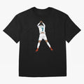Cristiano Ronaldo Iconic Celebration Oversized T-Shirt Celebrate the Road through FIFA World Cup 2026 USA Canada Mexico Capturing Cristiano Ronaldo, Haaland and CR7, Argentina and Brazil Energy, Football Festival Excitement, Trophy Ambitions,