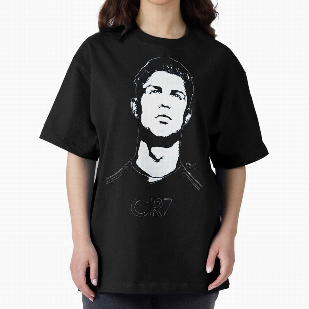Cristiano Ronaldo Oversized T-Shirt Show Love for Legendary Goals in FIFA World Cup 2026 USA Canada Mexico for Fans of Cristiano Ronaldo and Argentina, France and Brazil, Bringing Retro Football Energy, Iconic Rivalries, Trophy Chase Drama and