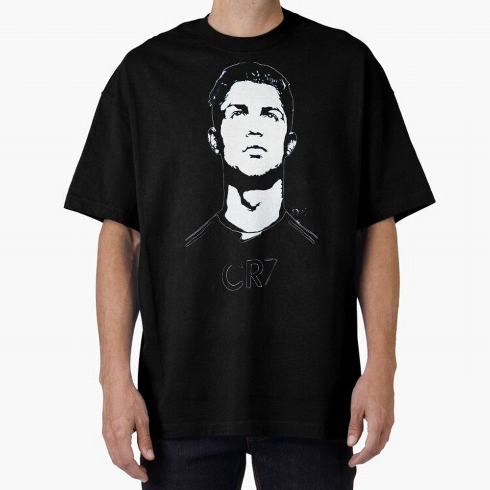 Cristiano Ronaldo Oversized T-Shirt Show Love for Legendary Goals in FIFA World Cup 2026 USA Canada Mexico for Fans of Cristiano Ronaldo and Argentina, France and Brazil, Bringing Retro Football Energy, Iconic Rivalries, Trophy Chase Drama and