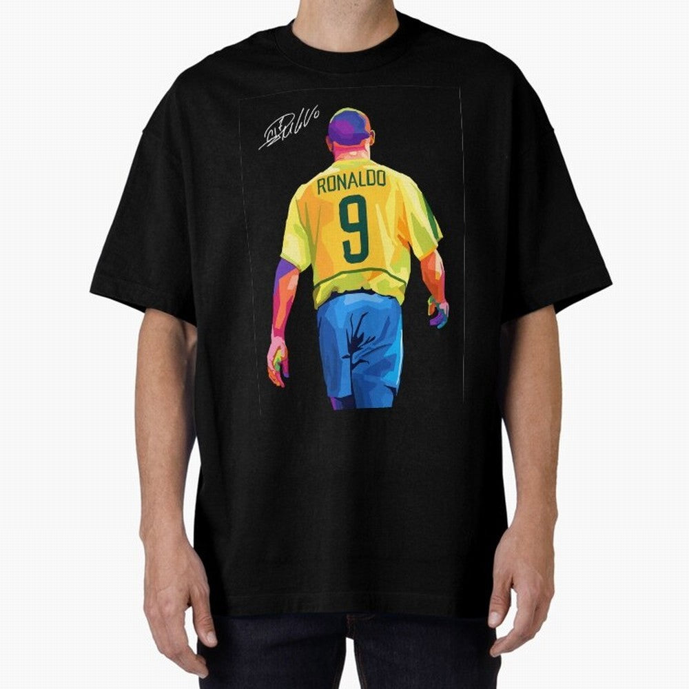 Ronaldo Nazario Oversized T-Shirt Cheer through Every Moment of FIFA World Cup 2026 Group Stage for Fans of Cristiano Ronaldo, Haaland and CR7 and Spain, Bringing Stadium Memories, Football Loyalty, International Chants and Championship Tradition;