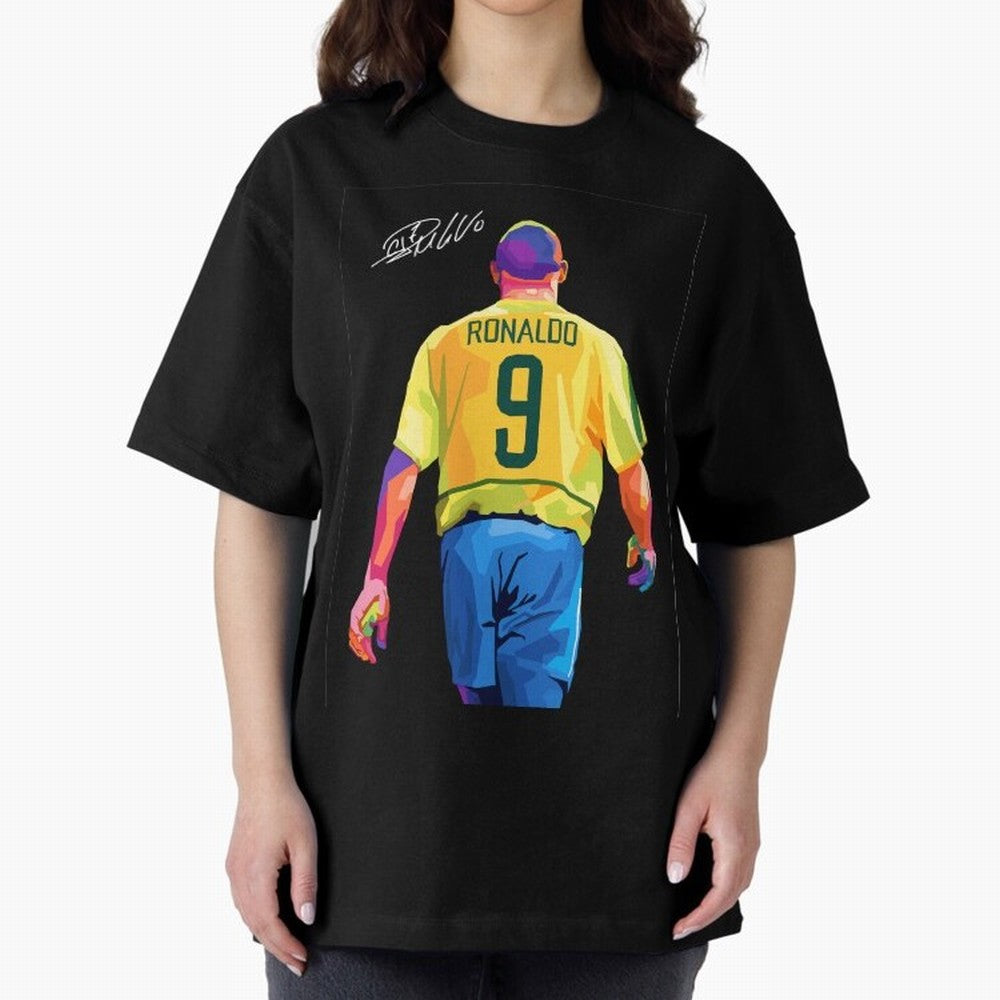 Ronaldo Nazario Oversized T-Shirt Cheer through Every Moment of FIFA World Cup 2026 Group Stage for Fans of Cristiano Ronaldo, Haaland and CR7 and Spain, Bringing Stadium Memories, Football Loyalty, International Chants and Championship Tradition;