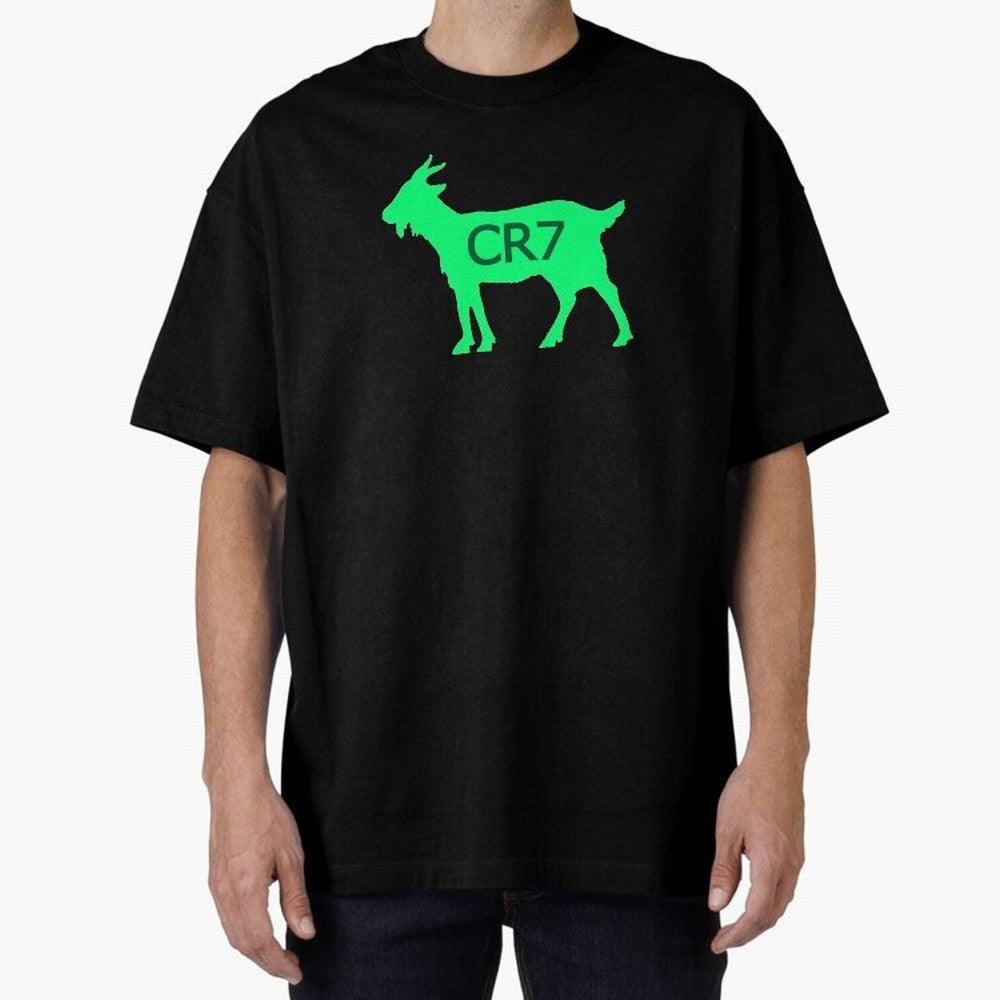 CR7 GOAT Saudi Arabia Green Oversized T-Shirt Bring Trophy Dreams to FIFA World Cup 2026 USA Canada Mexico for Fans of Messi and Cristiano Ronaldo and France, Bringing Global Supporter Spirit, Legendary Goals, National Colors and Tournament