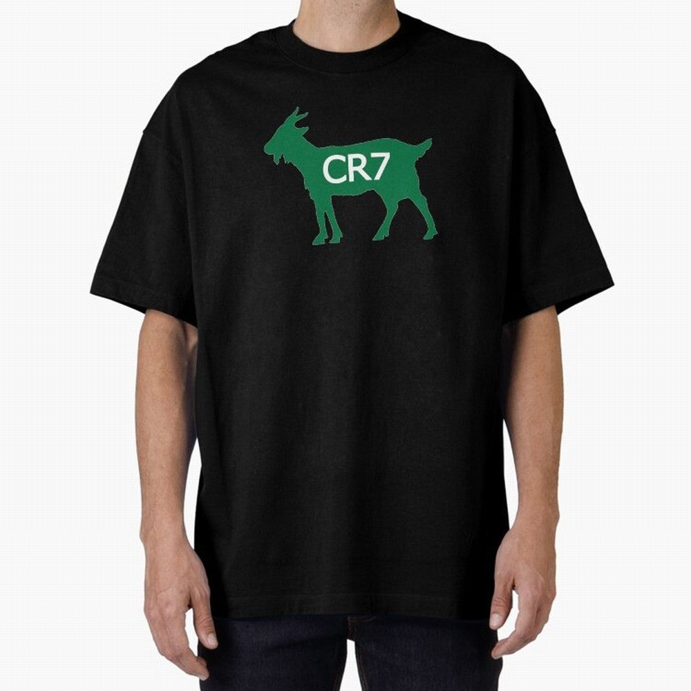 CR7 GOAT Saudi Arabia Oversized T-Shirt Celebrate Global Passion for Match Day Hype around FIFA World Cup 2026, CR7, Brazil, Goal Celebration Energy, Supporter Heritage, Football Icons and Worldwide Tournament Joy; Made for Die Hard Supporters,