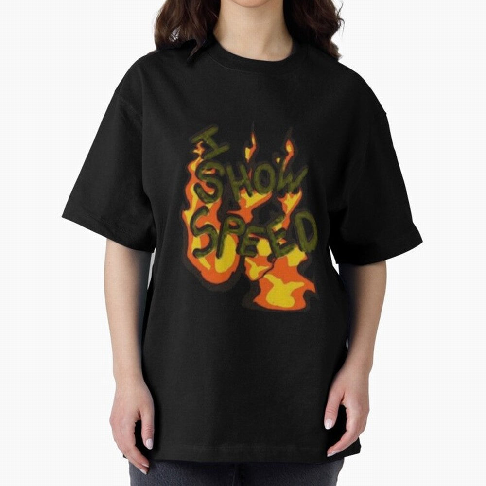 ISHOWSPEED MERCH LOGO 2 Oversized T-Shirt Follow the Final Road of FIFA World Cup 2026 Group Stage for Fans of Mbappe and Neymar and Argentina, France and Brazil, Bringing Stadium Memories, Football Loyalty, International Chants and Championship