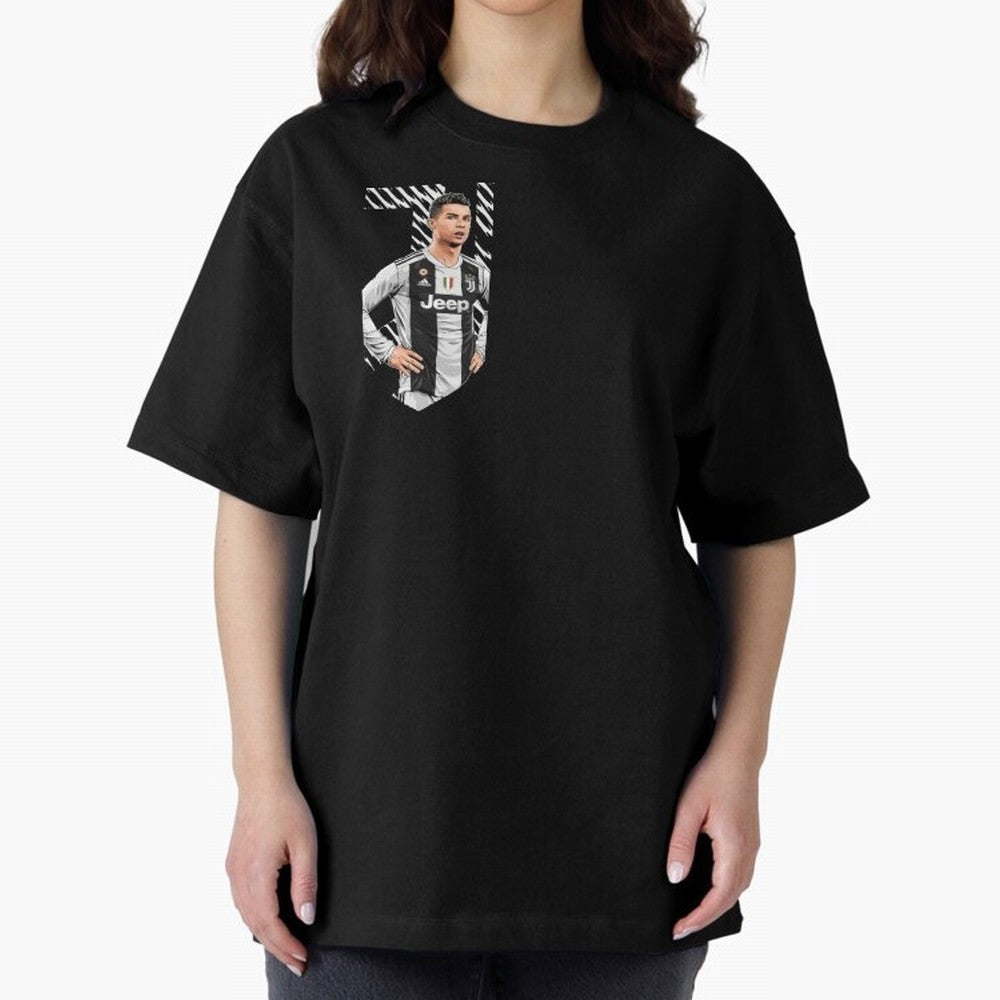 Ronaldo Oversized T-Shirt Celebrate FIFA World Cup 2026 USA Canada Mexico Driven by Haaland, Germany Energy, Worldwide Fan Energy, Dramatic Goals, Stadium Lights and Championship Celebrations; Great for Supporters Who Love Legendary Players,