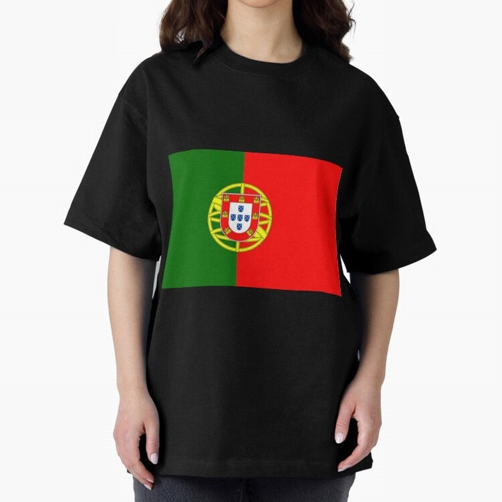 Viva Portugal Oversized T-Shirt Bring Trophy Dreams to Match Day Hype around FIFA World Cup 2026 USA Canada Mexico, Mbappe, Germany, Goal Celebration Energy, Supporter Heritage, Football Icons and Worldwide Tournament Joy; Built for Supporters