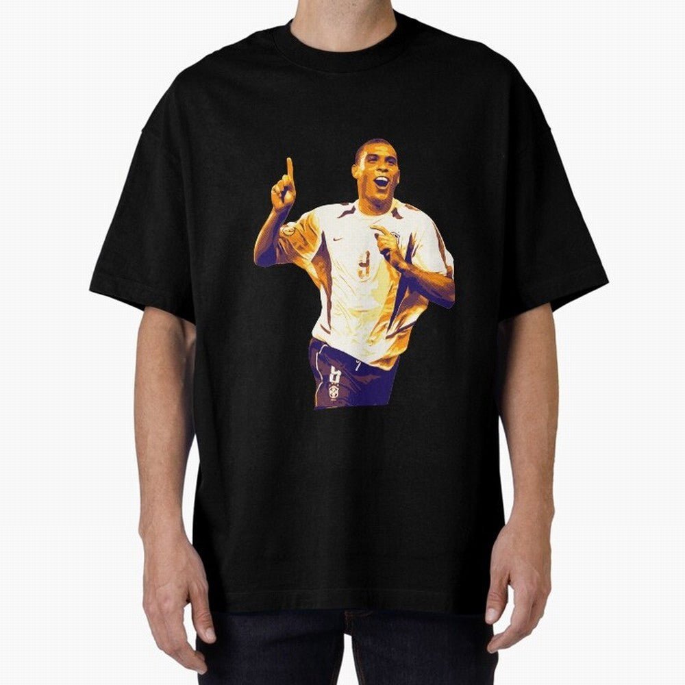 Ronaldo Naz¨¢rio brazil team Oversized T-Shirt Turn Up for FIFA World Cup 2026 USA Canada Mexico Driven by Messi and Cristiano Ronaldo, Portugal, Spain and Germany Energy, Championship Spirit, Famous Goals, Roaring Crowds and International Football