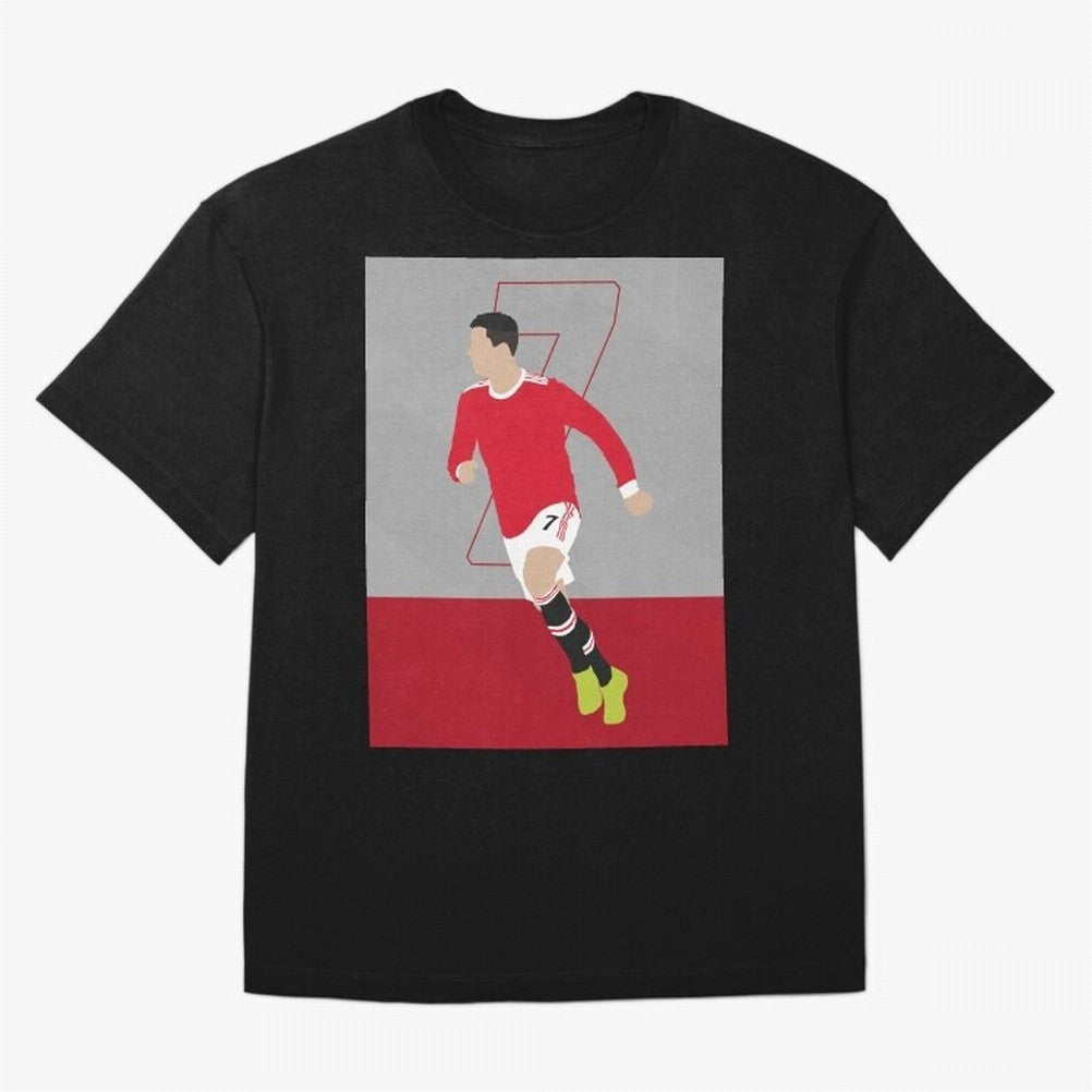 Cristiano Ronaldo 2021/22 Illustration Oversized T-Shirt Relive Legendary Nights from FIFA World Cup 2026 USA Canada Mexico Highlighting Haaland and Mbappe, Spain and Netherlands Energy, Football Passion, Legendary Performances, Festival Vibes and