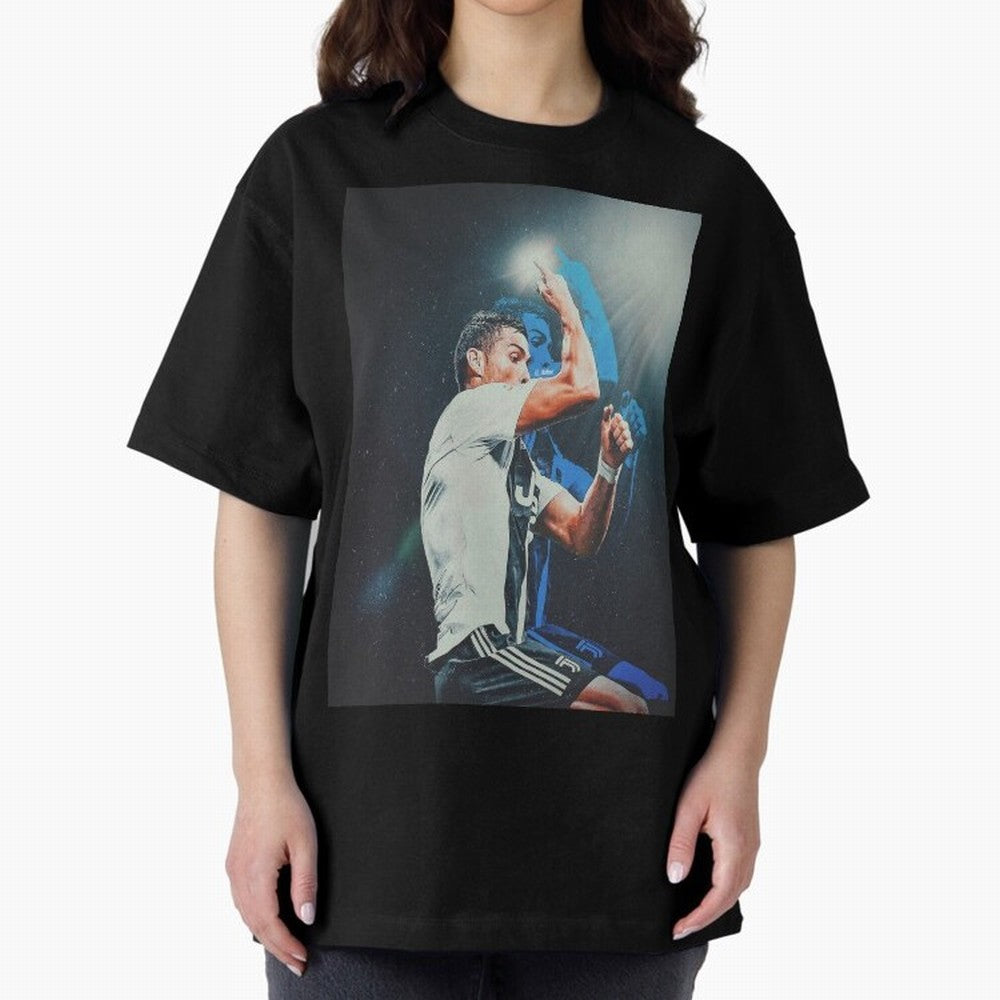 Siiimmmmm Oversized T-Shirt Make Every Match About Match Day Hype around FIFA World Cup 2026 USA Canada Mexico, Cristiano Ronaldo, Portugal, Vintage Soccer Flavor, Modern Football Stars, National Flags and Final Night Emotion; Perfect for People