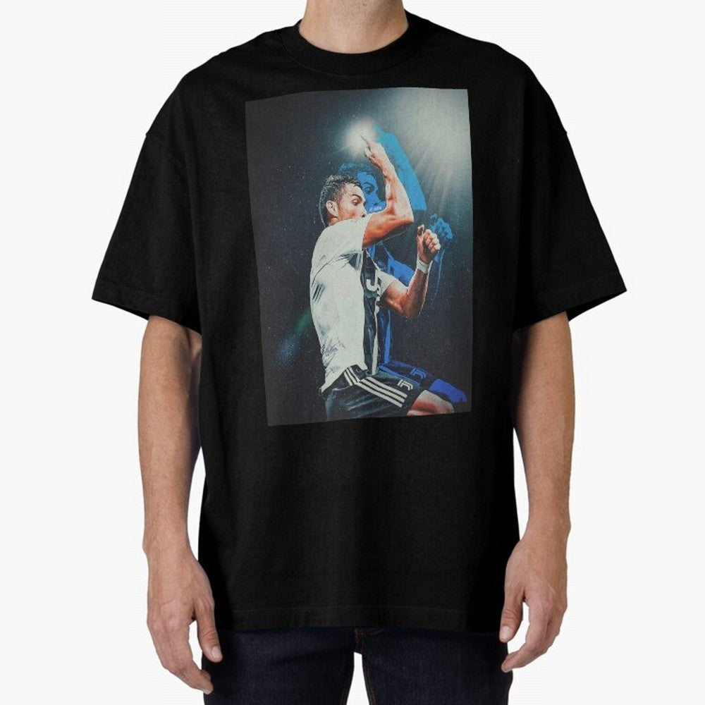 Siiimmmmm Oversized T-Shirt Make Every Match About Match Day Hype around FIFA World Cup 2026 USA Canada Mexico, Cristiano Ronaldo, Portugal, Vintage Soccer Flavor, Modern Football Stars, National Flags and Final Night Emotion; Perfect for People