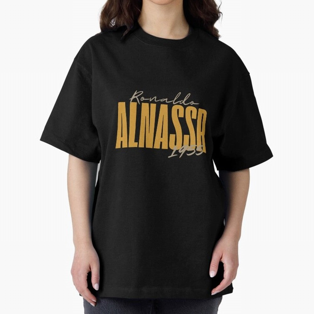 ronaldo alnasser Oversized T-Shirt Upgrade FIFA World Cup 2026 Spirit, Capturing France and Portugal, Messi, CR7 and Mbappe, Stadium Chants, National Pride, Trophy Dreams and Unforgettable Football Memories; Ideal for Football Dads, Football Moms,