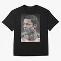 Cristiano Ronaldo Oversized T-Shirt Turn Up for the FIFA World Cup 2026 Journey through Mbappe Highlights, Argentina and Brazil Pride, Vintage Soccer Flavor, Modern Football Stars, National Flags and Final Night Emotion; Great for Watch Parties,