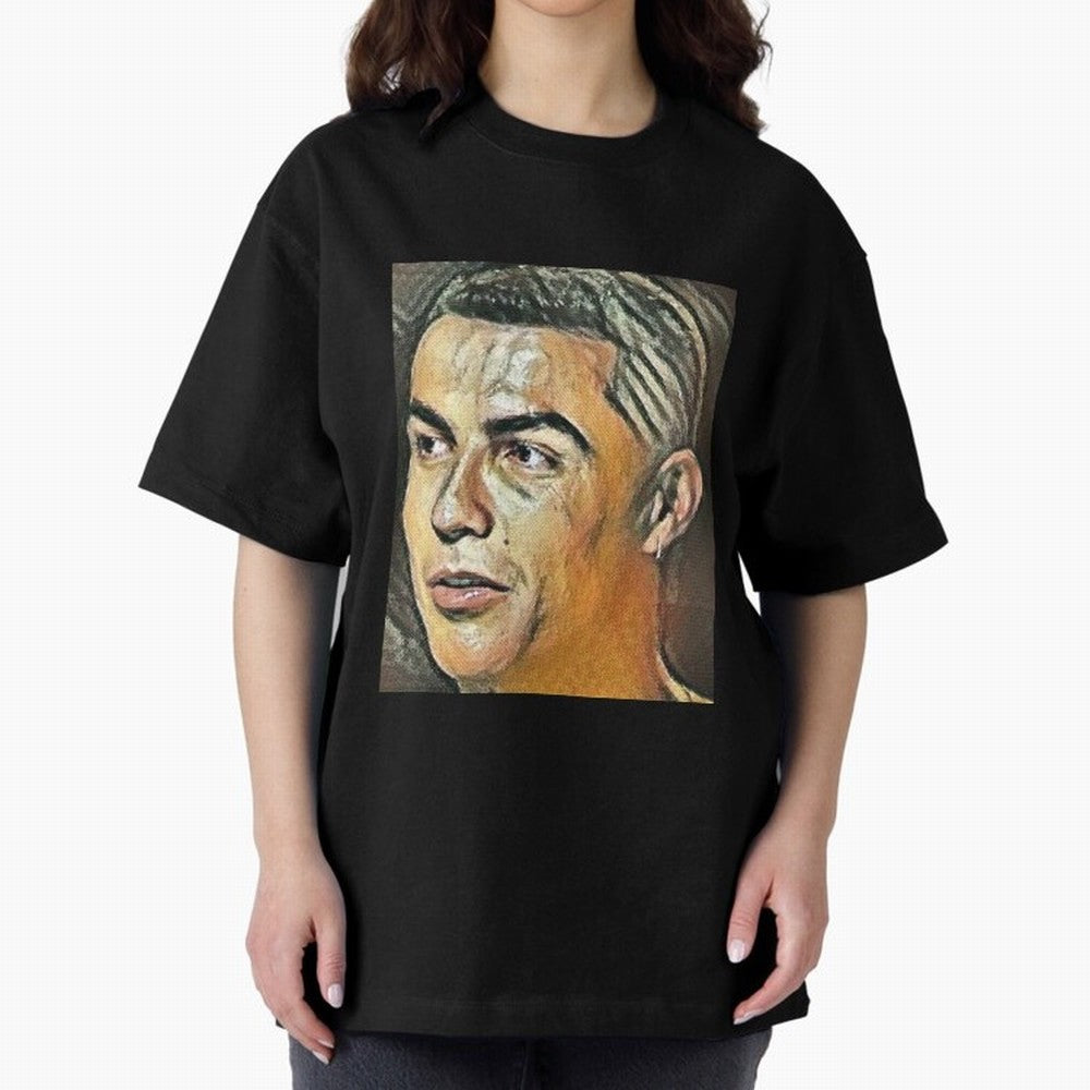 Cristiano Ronaldo Oversized T-Shirt Get Ready for FIFA World Cup 2026 USA Canada Mexico Spirit, Featuring England, Messi, CR7 and Mbappe, Worldwide Fan Energy, Dramatic Goals, Stadium Lights and Championship Celebrations; Perfect for People Who