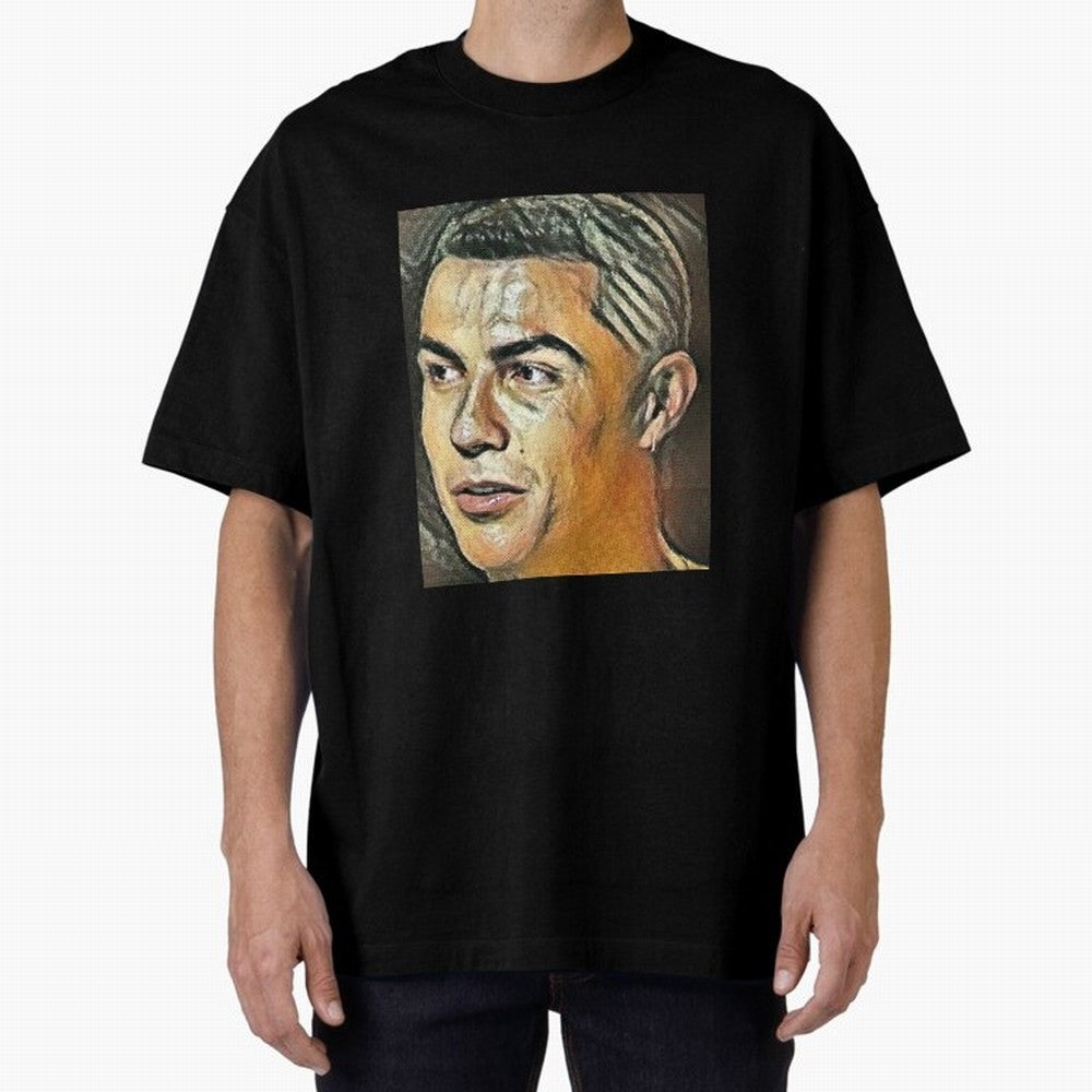 Cristiano Ronaldo Oversized T-Shirt Get Ready for FIFA World Cup 2026 USA Canada Mexico Spirit, Featuring England, Messi, CR7 and Mbappe, Worldwide Fan Energy, Dramatic Goals, Stadium Lights and Championship Celebrations; Perfect for People Who