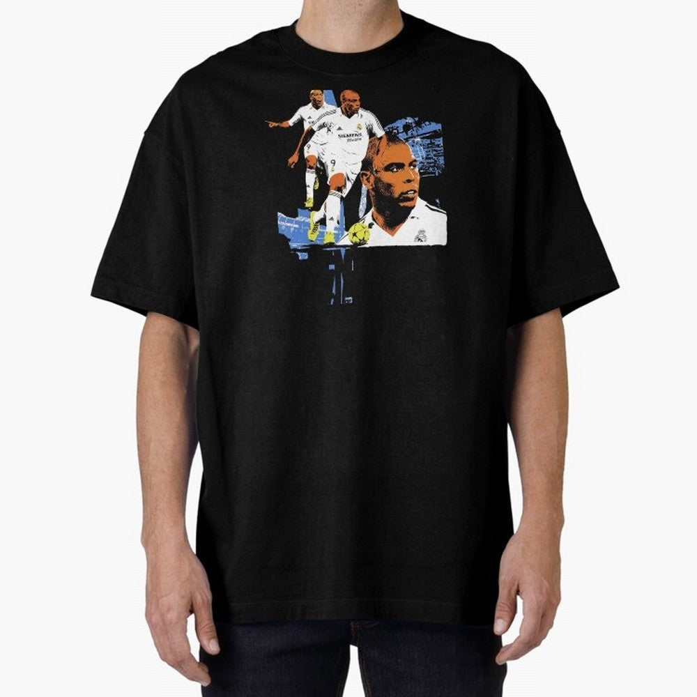 RonaldoO Fen?meno Vintage Football Bootleg Oversized T-Shirt Celebrate Classic Football Spirit in FIFA World Cup 2026 Group Stage Spirit, Driven by England and Germany, Haaland, Football Festival Excitement, Trophy Ambitions, Country Rivalries and