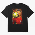Legendary shot Oversized T-Shirt Bring Match Day Fire to the FIFA World Cup 2026 Journey through Cristiano Ronaldo, Haaland and CR7 Highlights, Portugal Pride, Stadium Chants, National Pride, Trophy Dreams and Unforgettable Football Memories;