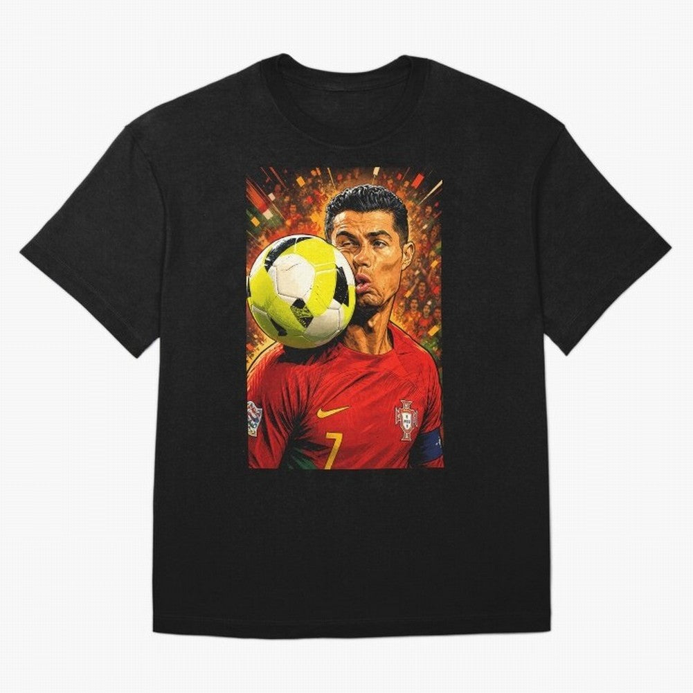 Legendary shot Oversized T-Shirt Bring Match Day Fire to the FIFA World Cup 2026 Journey through Cristiano Ronaldo, Haaland and CR7 Highlights, Portugal Pride, Stadium Chants, National Pride, Trophy Dreams and Unforgettable Football Memories;