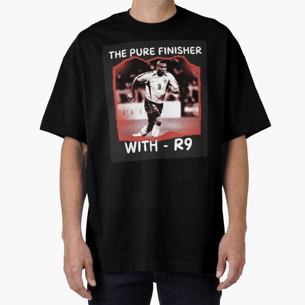 Ronaldo R9 The Pure Finisher Vintage Oversized T-Shirt Show Fan Pride Across Global Football Passion for FIFA World Cup 2026 Group Stage, Centered on Mbappe, England and Germany, Goal Celebration Energy, Supporter Heritage, Football Icons and