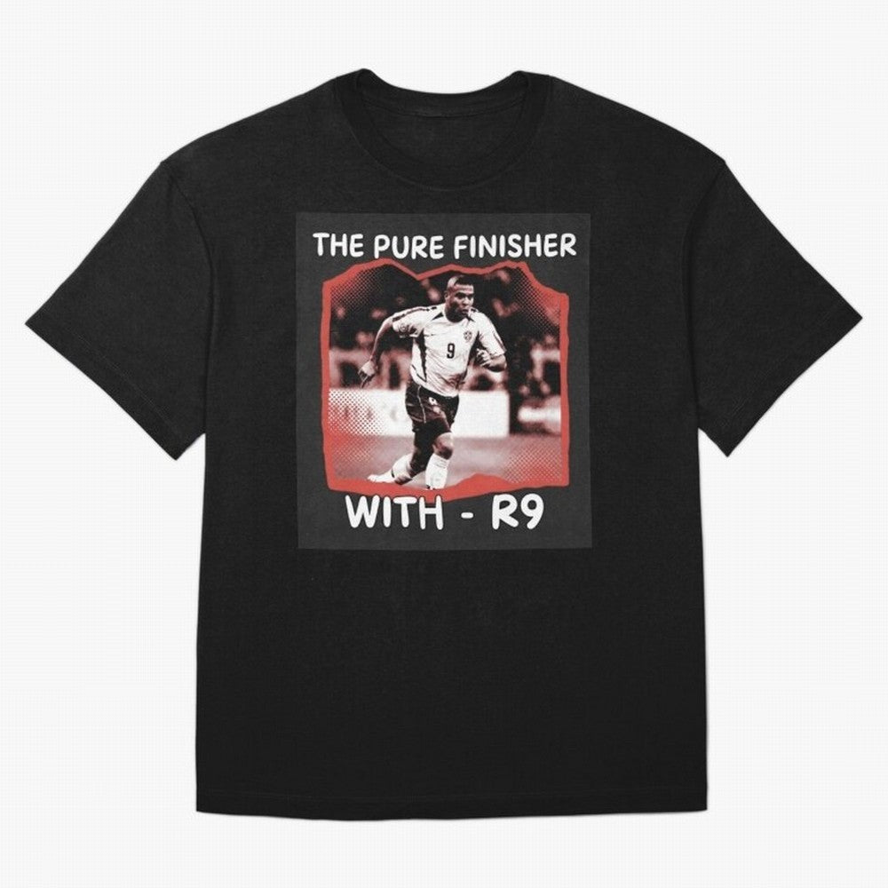Ronaldo R9 The Pure Finisher Vintage Oversized T-Shirt Show Fan Pride Across Global Football Passion for FIFA World Cup 2026 Group Stage, Centered on Mbappe, England and Germany, Goal Celebration Energy, Supporter Heritage, Football Icons and