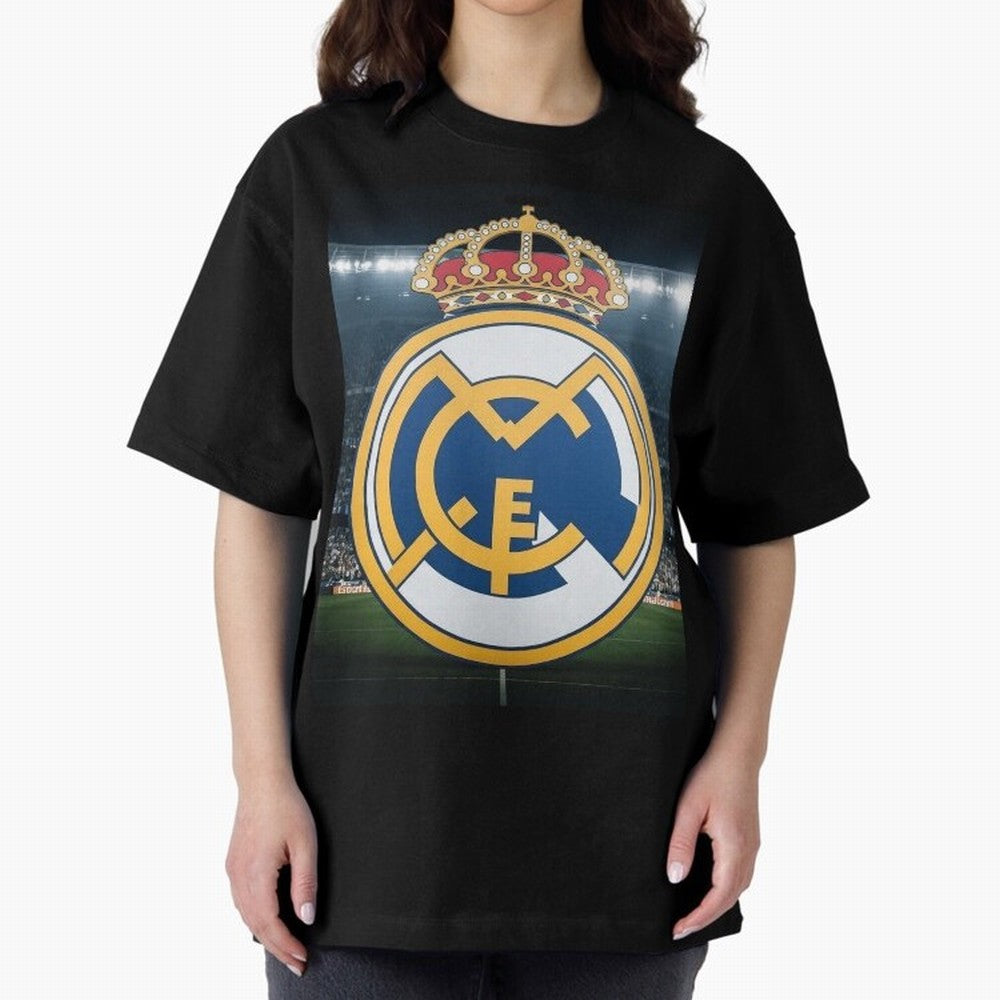 I love Madrid Oversized T-Shirt Celebrate the Road through Match Day Hype around FIFA World Cup 2026, Haaland and Mbappe, Brazil, Vintage Soccer Flavor, Modern Football Stars, National Flags and Final Night Emotion; Perfect for Fans, Collectors,