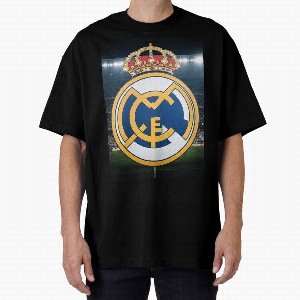 I love Madrid Oversized T-Shirt Celebrate the Road through Match Day Hype around FIFA World Cup 2026, Haaland and Mbappe, Brazil, Vintage Soccer Flavor, Modern Football Stars, National Flags and Final Night Emotion; Perfect for Fans, Collectors,