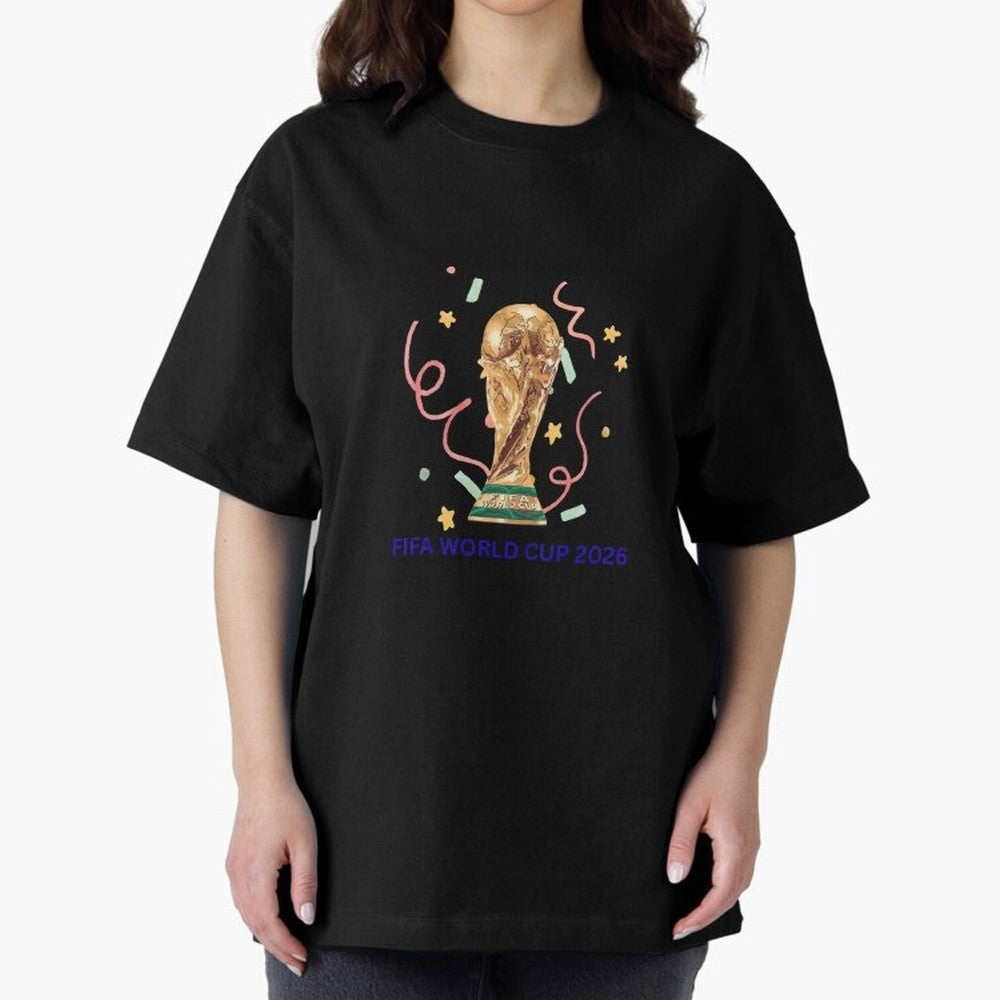 FIFA World Cup 2026 Oversized T-Shirt Show Your Stadium Side during the FIFA World Cup 2026 Group Stage Journey through Cristiano Ronaldo, Haaland and CR7 Highlights, Portugal, Spain and Germany Pride, Vintage Soccer Flavor, Modern Football Stars,