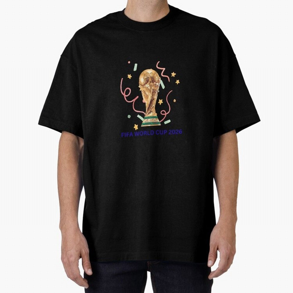 FIFA World Cup 2026 Oversized T-Shirt Show Your Stadium Side during the FIFA World Cup 2026 Group Stage Journey through Cristiano Ronaldo, Haaland and CR7 Highlights, Portugal, Spain and Germany Pride, Vintage Soccer Flavor, Modern Football Stars,
