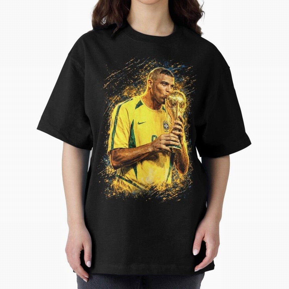 R9 Ronaldo Football Legend Oversized T-Shirt Celebrate Unforgettable Nights in the FIFA World Cup 2026 Group Stage Journey through Neymar Highlights, Argentina Pride, Football History, Final Match Energy, Crowd Noise and Once in a Lifetime Moments;
