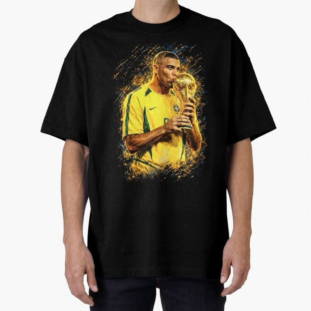 R9 Ronaldo Football Legend Oversized T-Shirt Celebrate Unforgettable Nights in the FIFA World Cup 2026 Group Stage Journey through Neymar Highlights, Argentina Pride, Football History, Final Match Energy, Crowd Noise and Once in a Lifetime Moments;