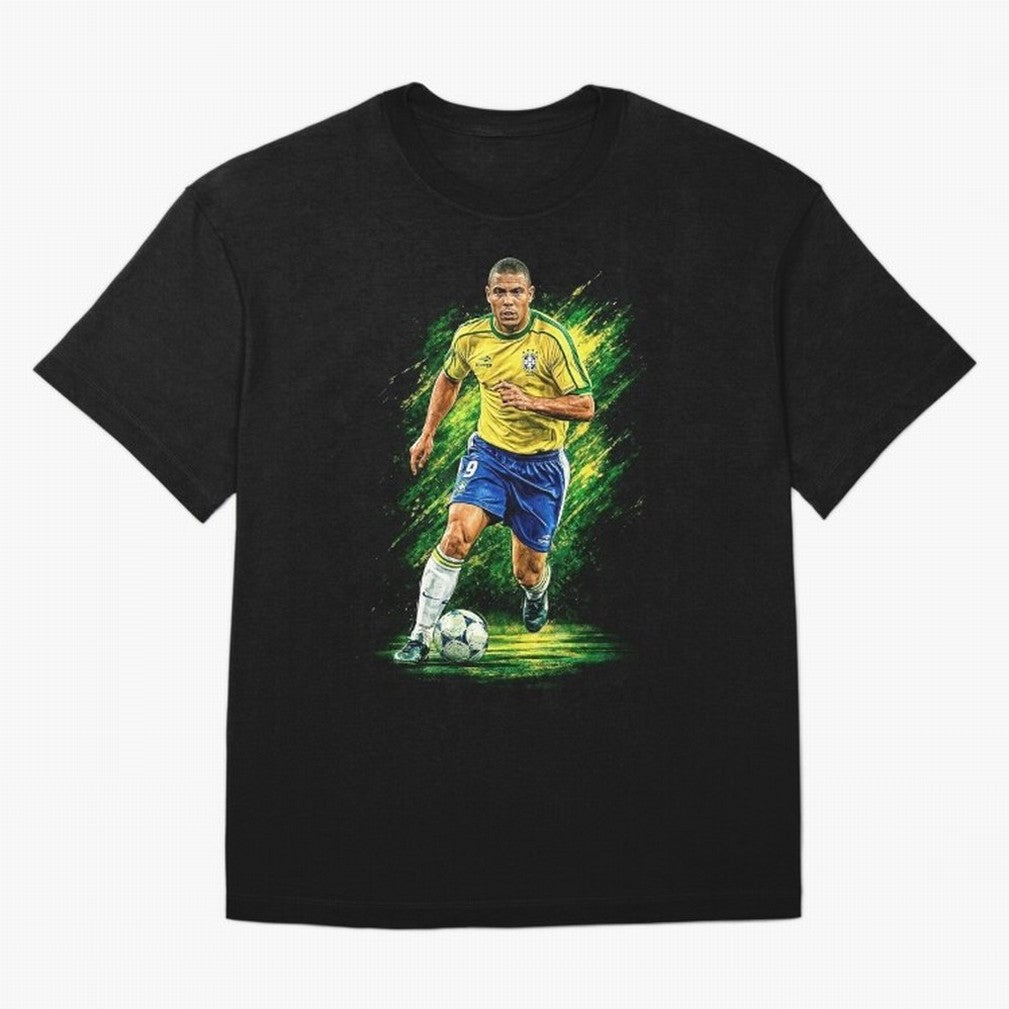 R9 Ronaldo Football Legend Oversized T-Shirt Bring a Vintage Feel to the FIFA World Cup 2026 USA Canada Mexico Journey through Mbappe Highlights, France Pride, Fan Favorite Moments, National Team Passion, Big Match Drama and Soccer History; Great