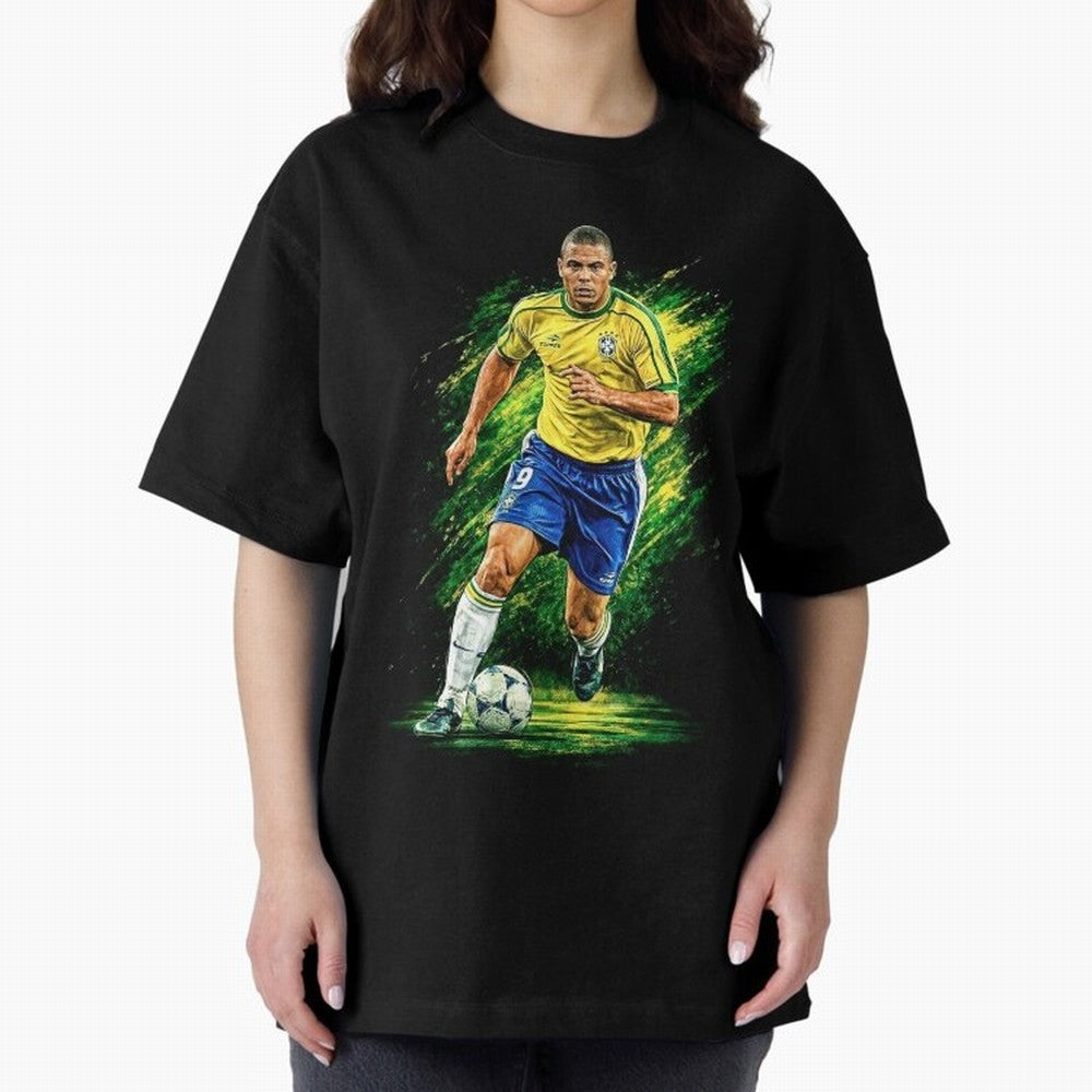 R9 Ronaldo Football Legend Oversized T-Shirt Bring a Vintage Feel to the FIFA World Cup 2026 USA Canada Mexico Journey through Mbappe Highlights, France Pride, Fan Favorite Moments, National Team Passion, Big Match Drama and Soccer History; Great