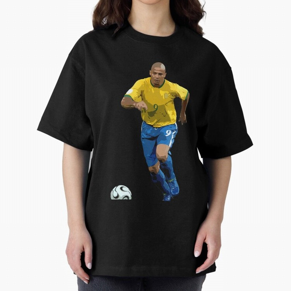 Ronaldo Nazario Oversized T-Shirt Fuel the Hype around FIFA World Cup 2026 for Fans of CR7 and Messi and Spain, Bringing Worldwide Fan Energy, Dramatic Goals, Stadium Lights and Championship Celebrations; Built for Supporters Chasing Trophy Dreams,