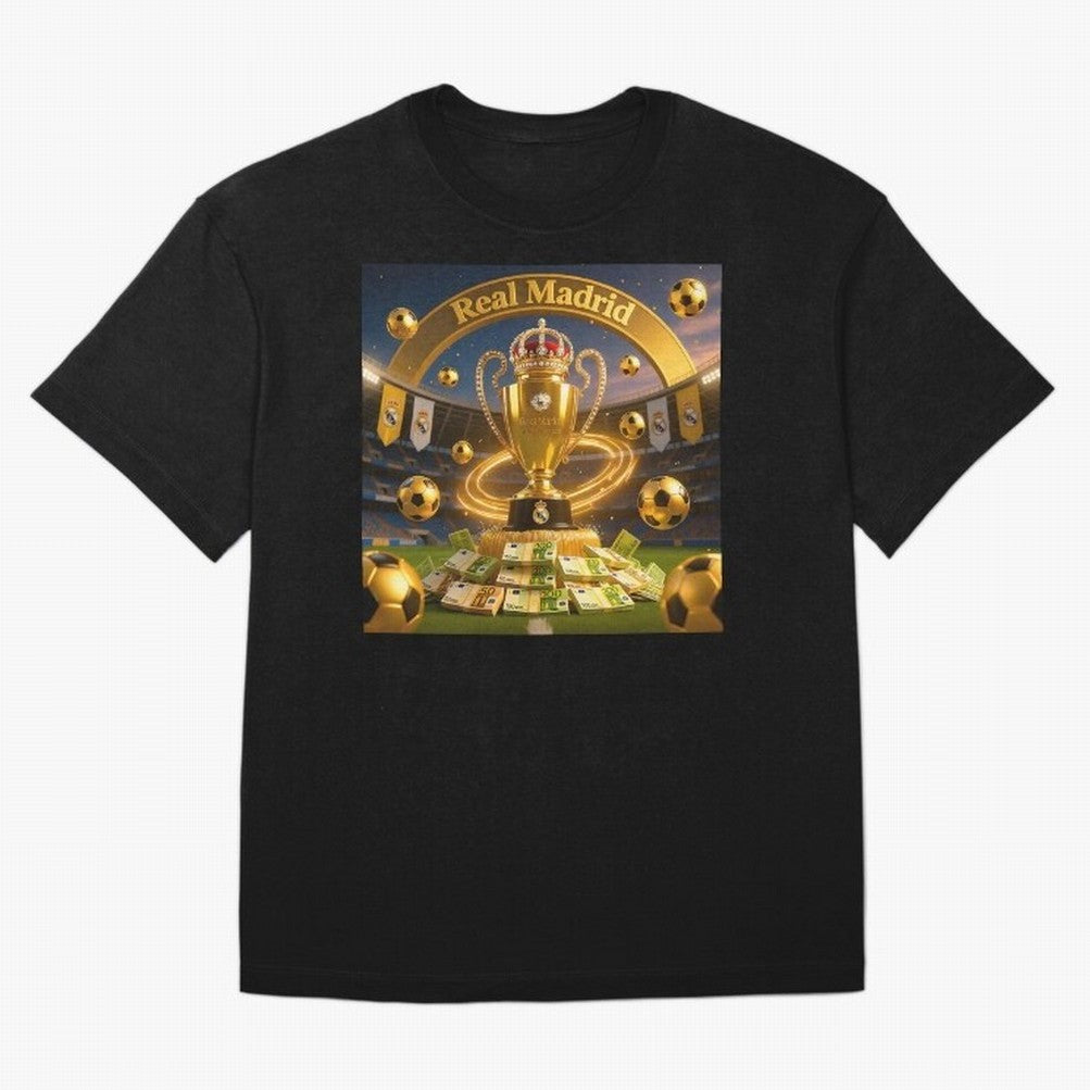 The Wealth of Real Madrid Oversized T-Shirt Carry the Colors and Pride of FIFA World Cup 2026 USA Canada Mexico Spirit, Inspired by Brazil, Portugal and Argentina, Mbappe, Soccer Culture, Superstar Moments, National Team Dreams and Competitive