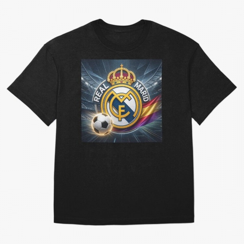 Real Madrid's ball Oversized T-Shirt Discover Match Day Hype around FIFA World Cup 2026 USA Canada Mexico, Messi, CR7 and Mbappe, Argentina and Brazil, Game Day Rituals, Football Legends, Country Pride and the Road to the Final; Ideal for