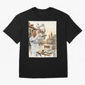 Madrid Oversized T-Shirt Celebrate Fan Culture around FIFA World Cup 2026 Group Stage for Fans of Cristiano Ronaldo and Argentina and Brazil, Bringing Soccer Culture, Superstar Moments, National Team Dreams and Competitive Fire; Ideal for Fans Who