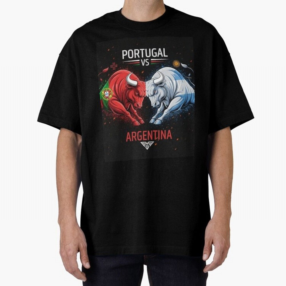 Messi vs Ronaldo Oversized T-Shirt Celebrate Global Passion for FIFA World Cup 2026 USA Canada Mexico Inspired by Mbappe and Neymar, France Energy, Supporter Pride, Iconic Celebrations, Legendary Names and Global Match Day Energy; Created for Match