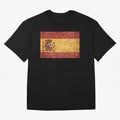 Vintage Distressed Spanish Flag Oversized T-Shirt Celebrate Every Goal in FIFA World Cup 2026 USA Canada Mexico for Fans of Haaland and Mbappe and Argentina, France and Brazil, Bringing Tournament Hype, Historic Matchups, Family Viewing Parties and
