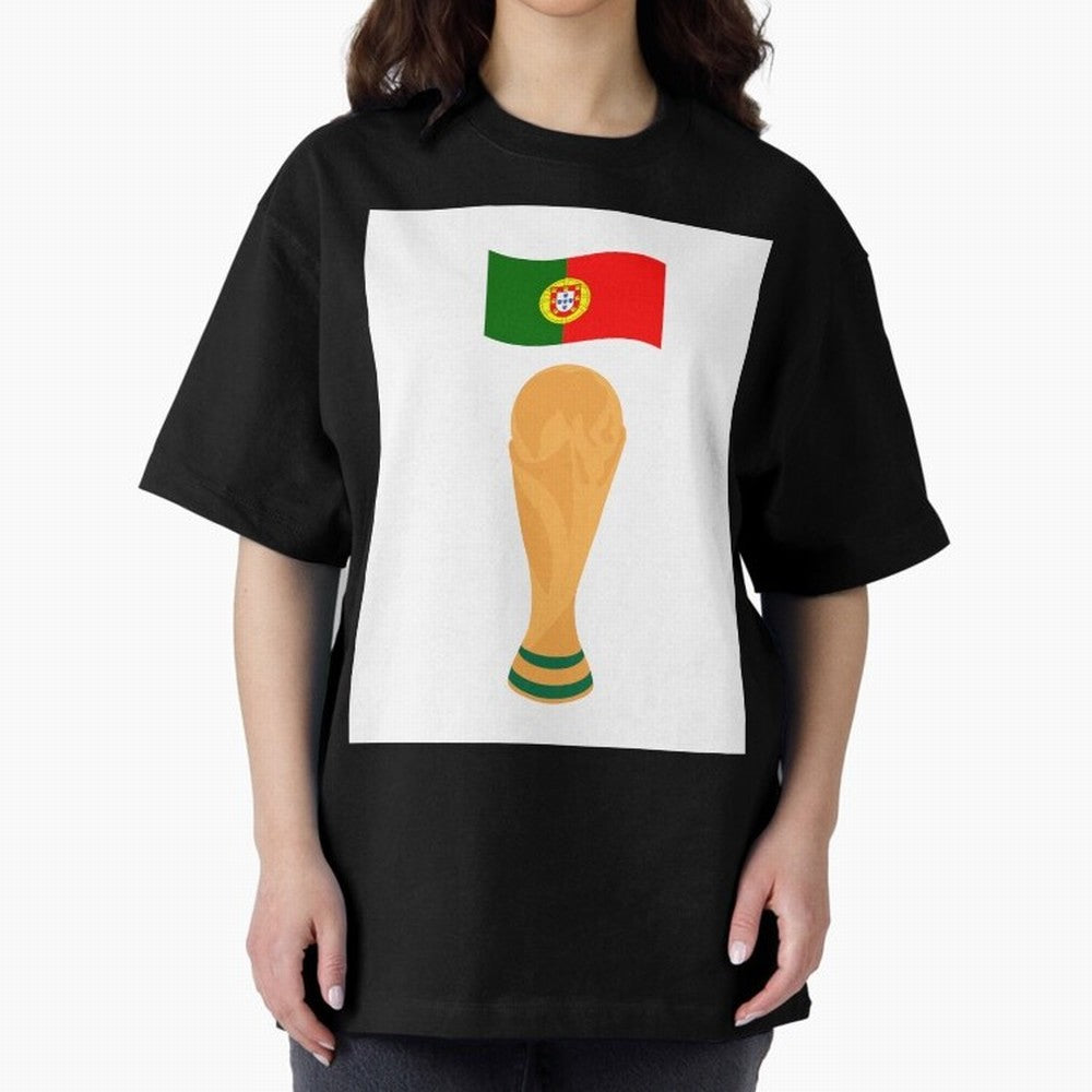 Portugal Football Fan T-Shirt Oversized T-Shirt Join Supporters Worldwide for FIFA World Cup 2026 Group Stage with Haaland, Brazil Energy, Goal Celebration Energy, Supporter Heritage, Football Icons and Worldwide Tournament Joy; Ideal for Football