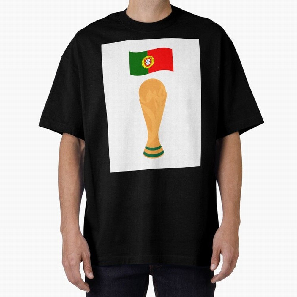 Portugal Football Fan T-Shirt Oversized T-Shirt Join Supporters Worldwide for FIFA World Cup 2026 Group Stage with Haaland, Brazil Energy, Goal Celebration Energy, Supporter Heritage, Football Icons and Worldwide Tournament Joy; Ideal for Football