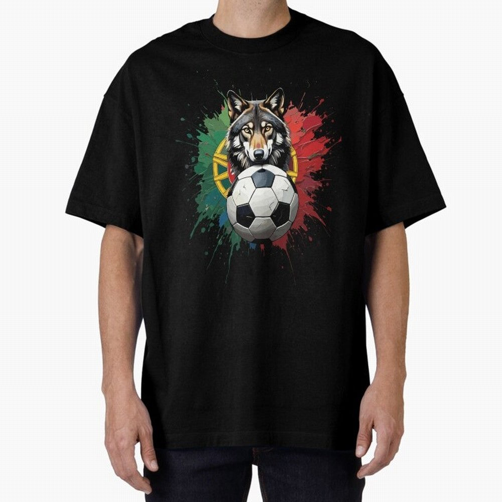Portugal 2026 Soccer dog - World Cup Football Oversized T-Shirt Wear the Spirit of Global Football Passion for FIFA World Cup 2026 Group Stage, Made for Messi, Germany, Tournament Hype, Historic Matchups, Family Viewing Parties and Global Sports