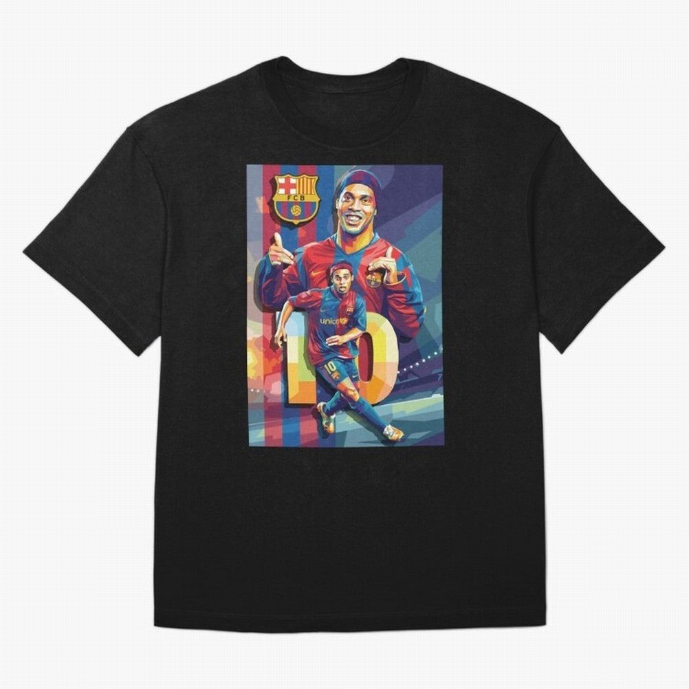 Ronaldinho Oversized T-Shirt Bring Champion Energy into FIFA World Cup 2026 Group Stage Spirit, Celebrating England, CR7 and Messi, Match Day Excitement, Supporter Culture, Golden Goals and Global Football Passion; Perfect for Fans, Collectors,