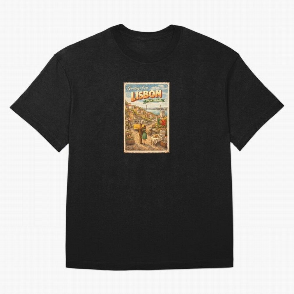 lisbon Oversized T-Shirt Bring Legendary Rivalry Energy to the FIFA World Cup 2026 Journey through Mbappe Highlights, Spain and Netherlands Pride, Football Festival Excitement, Trophy Ambitions, Country Rivalries and Star Player Buzz; Ideal for