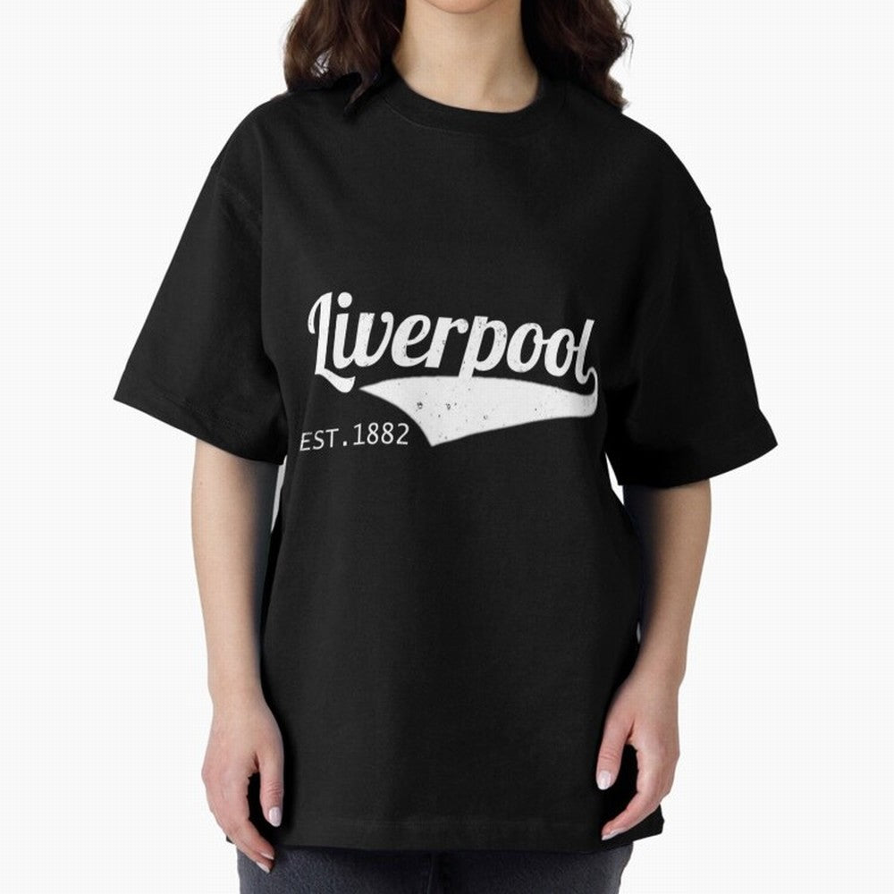Liverpool Oversized T-Shirt Make Your Look Match Match Day Hype around FIFA World Cup 2026 Group Stage, Mbappe, Argentina and Brazil, Tournament Hype, Historic Matchups, Family Viewing Parties and Global Sports Pride; Ideal for Passionate Fans Who